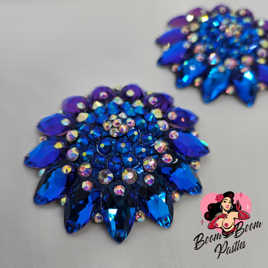 Sapphire Blue Celestial Pasties (Size M)