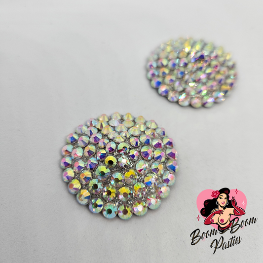 Rainbow (Crystal AB) Glamour Pasties (Size XXS)