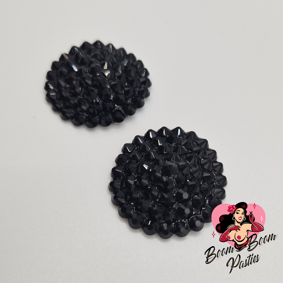 Black Glamour Pasties (Size XXS)