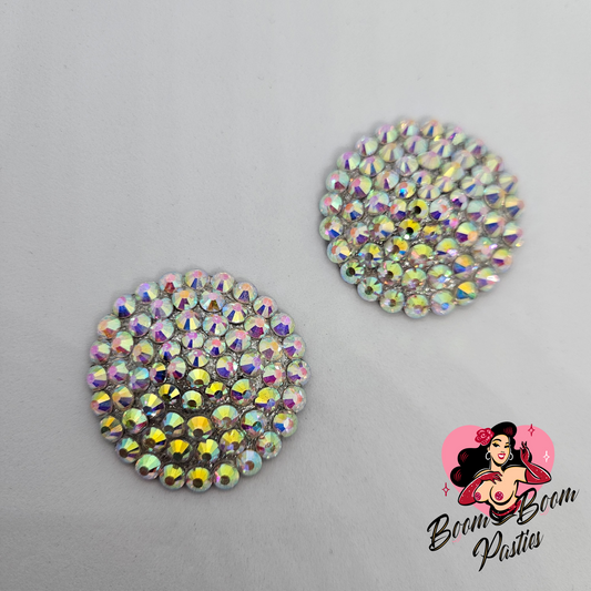 Rainbow (Crystal AB) Glamour Pasties (Size XXS)