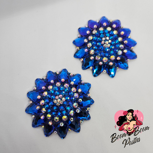 Sapphire Blue Celestial Pasties (Size M)