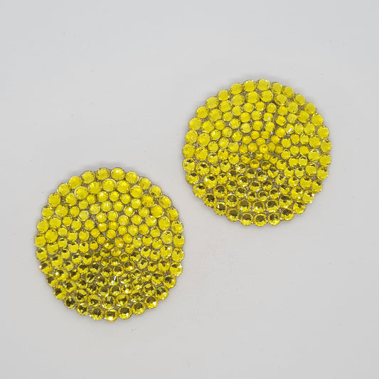 Yellow Glamour Pasties (Size S)