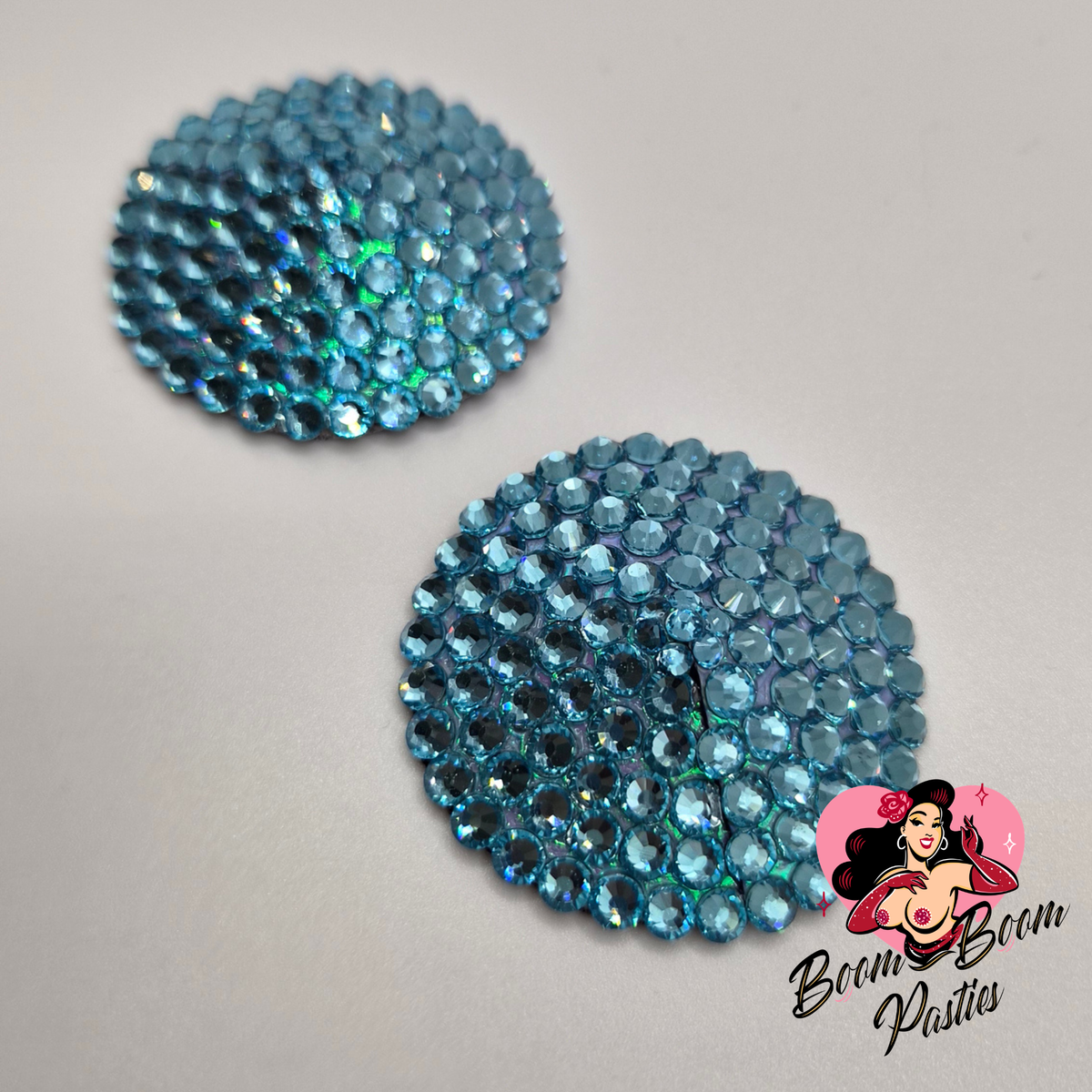 Light Blue Glamour Pasties (Size M)