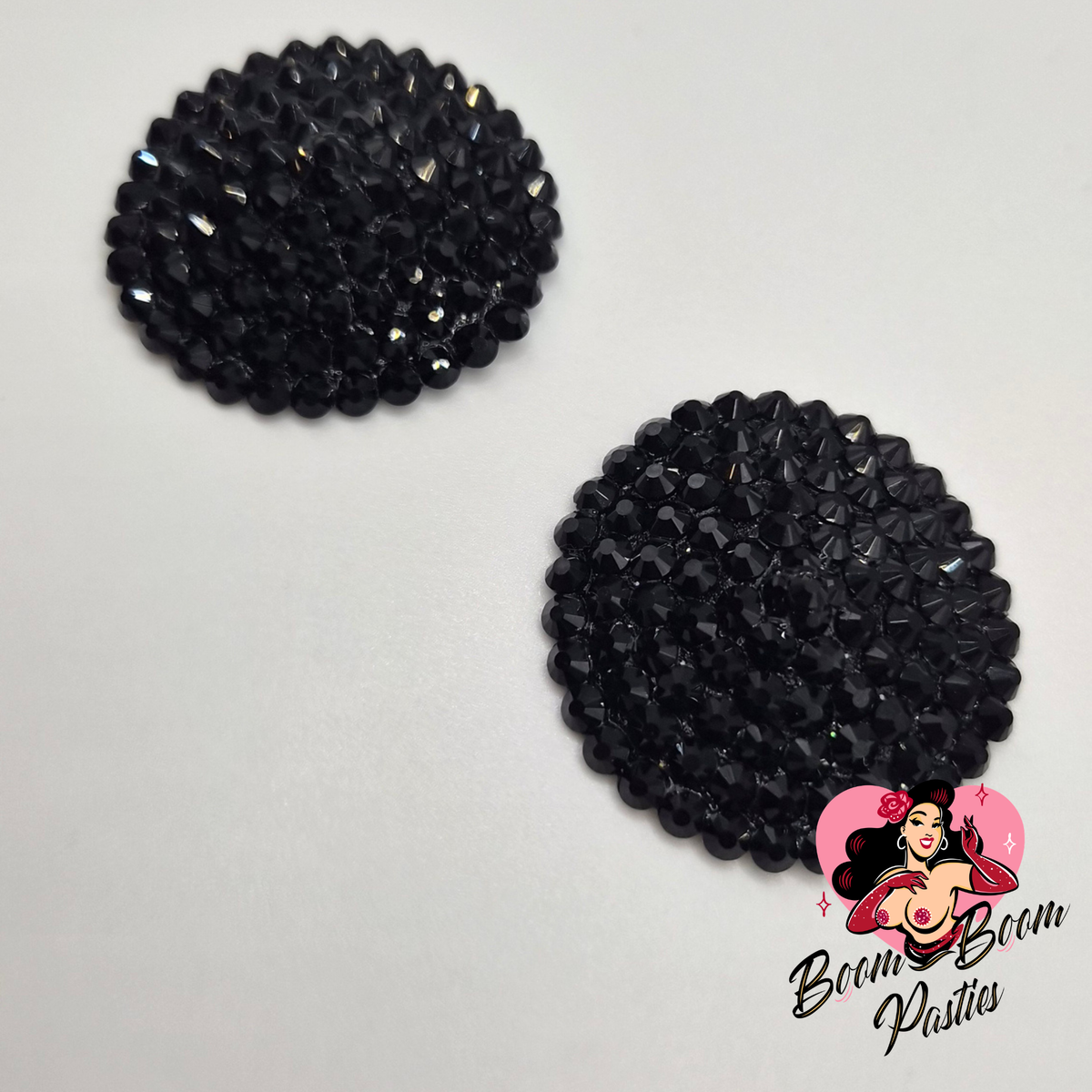 Black Glamour Pasties (Size M)